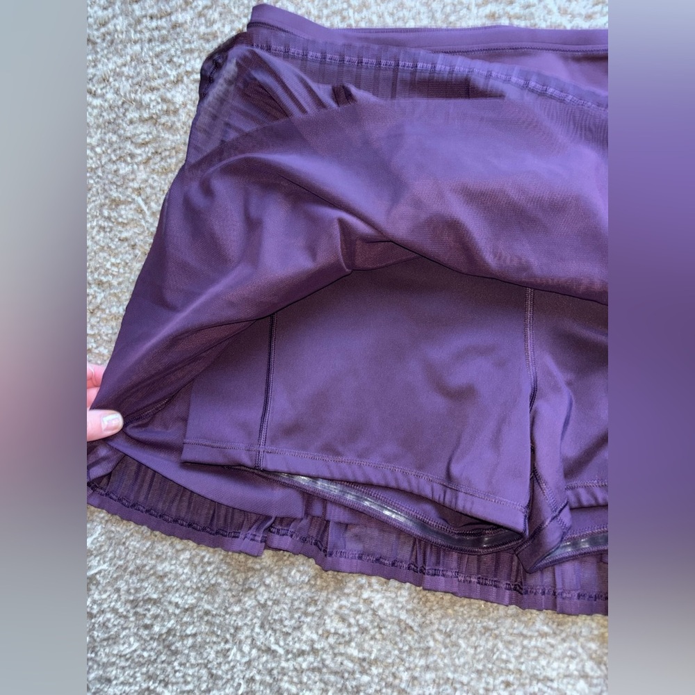 Athleta A-Game Mesh Skort in Agate Purple Sz L 13.5” - Picture 4 of 8